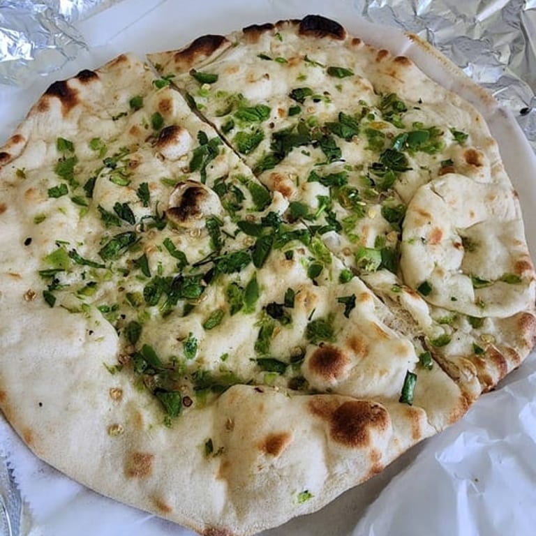 Delicious Garlic Naan Awaits