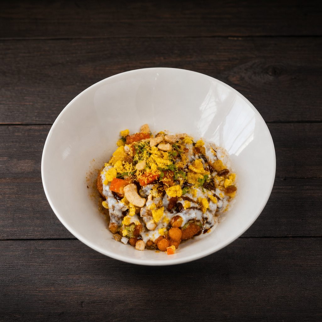 Aloo Tikki Chana Chaat.