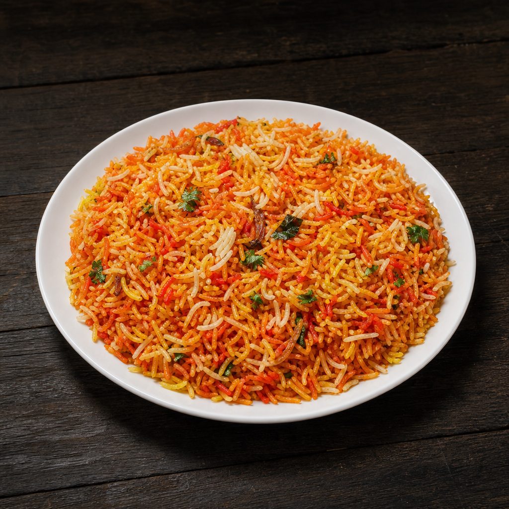 Paneer 65 Biryani.
