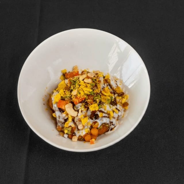 Aloo Tikki Chana Chaat.