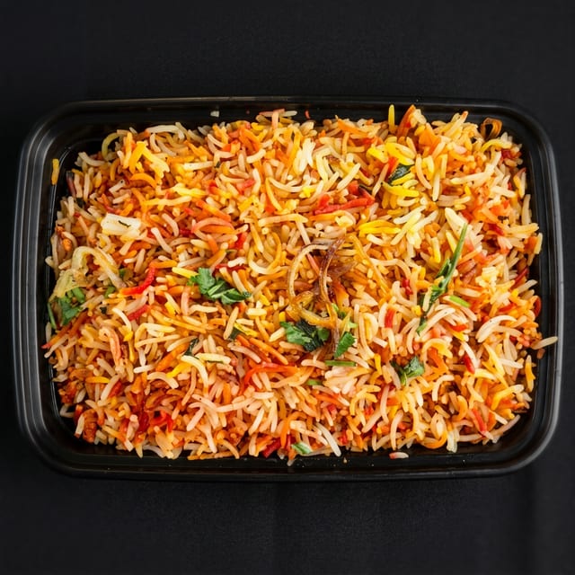 Paneer 65 Biryani.