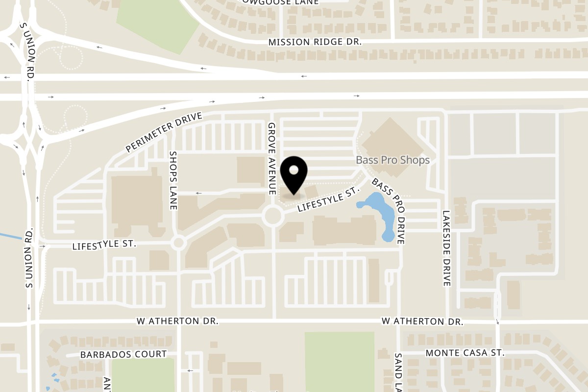 Map showing the location of Zaika Indian Bistro Bar on 893 Lifestyle St in Manteca